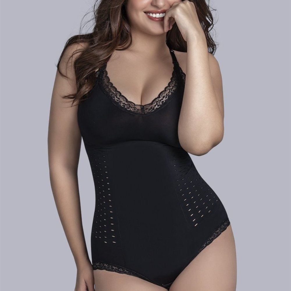 SHAPEWEAR BODY ELEGANCE ( T2776) WHITE/BLACK/NUDE